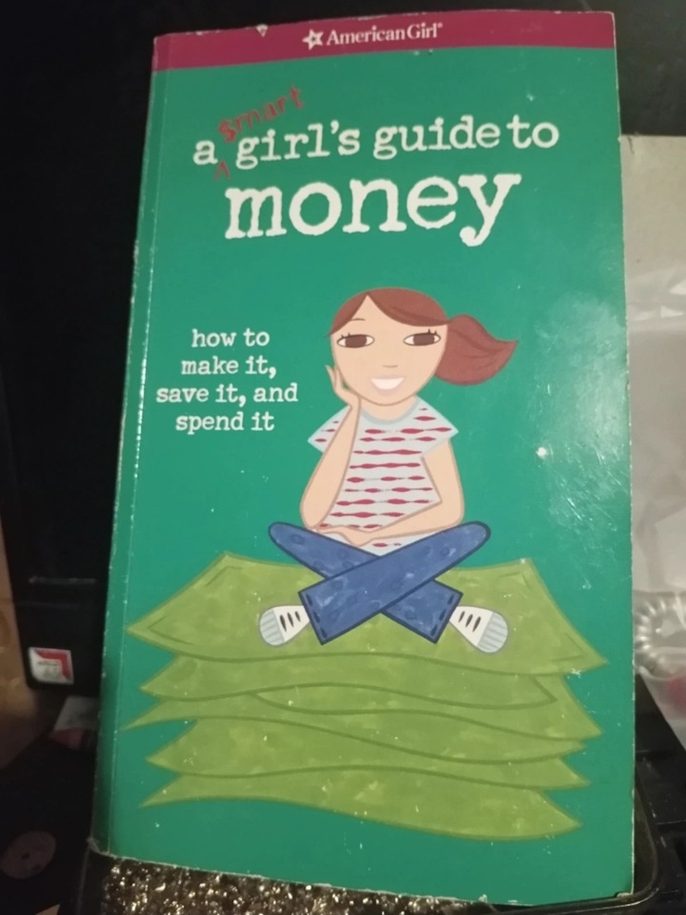 American Girl Green Cover "A Girl's Guide to Money" Book